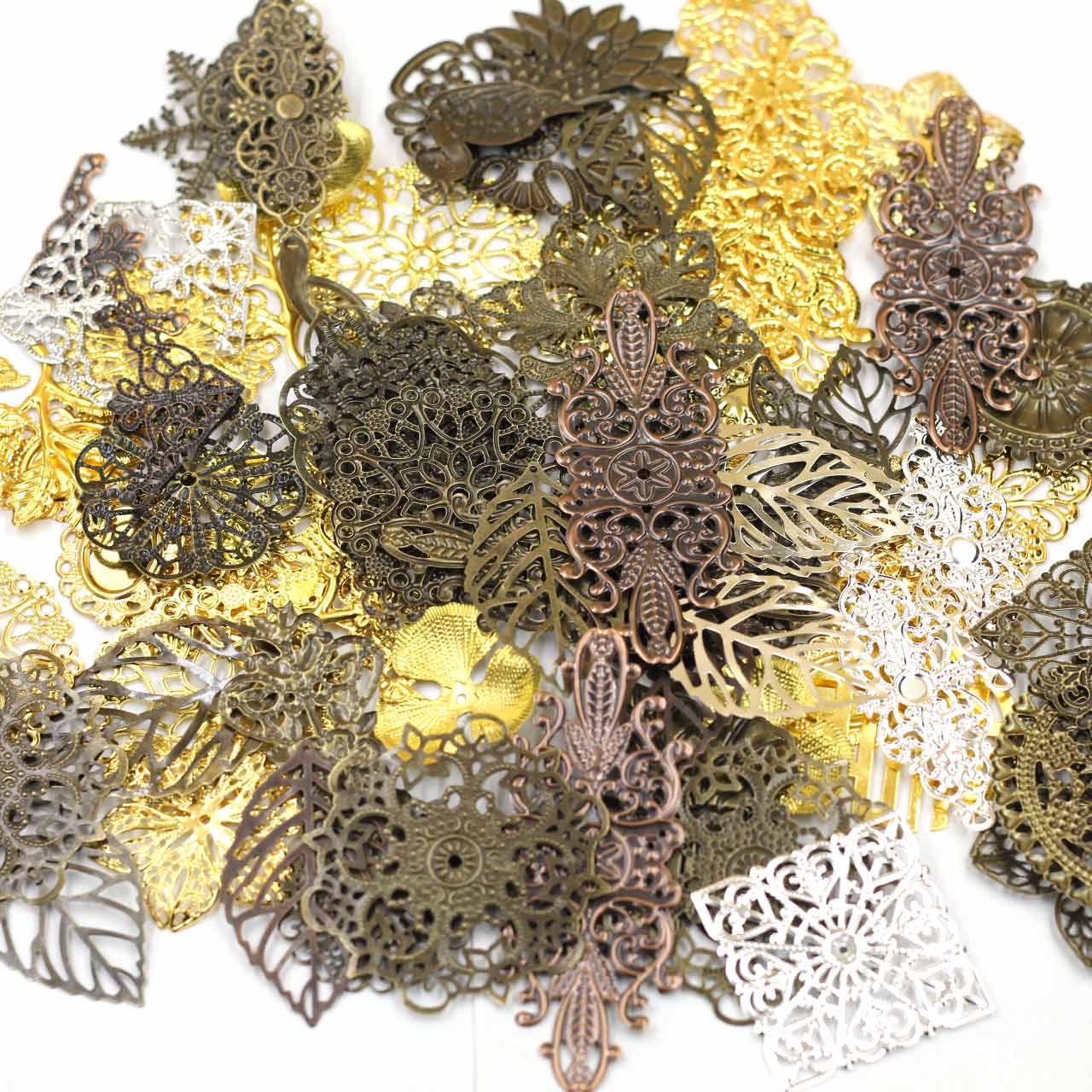 Craft Embellishments - Connettori per abbellimenti Triangolo misto casuale