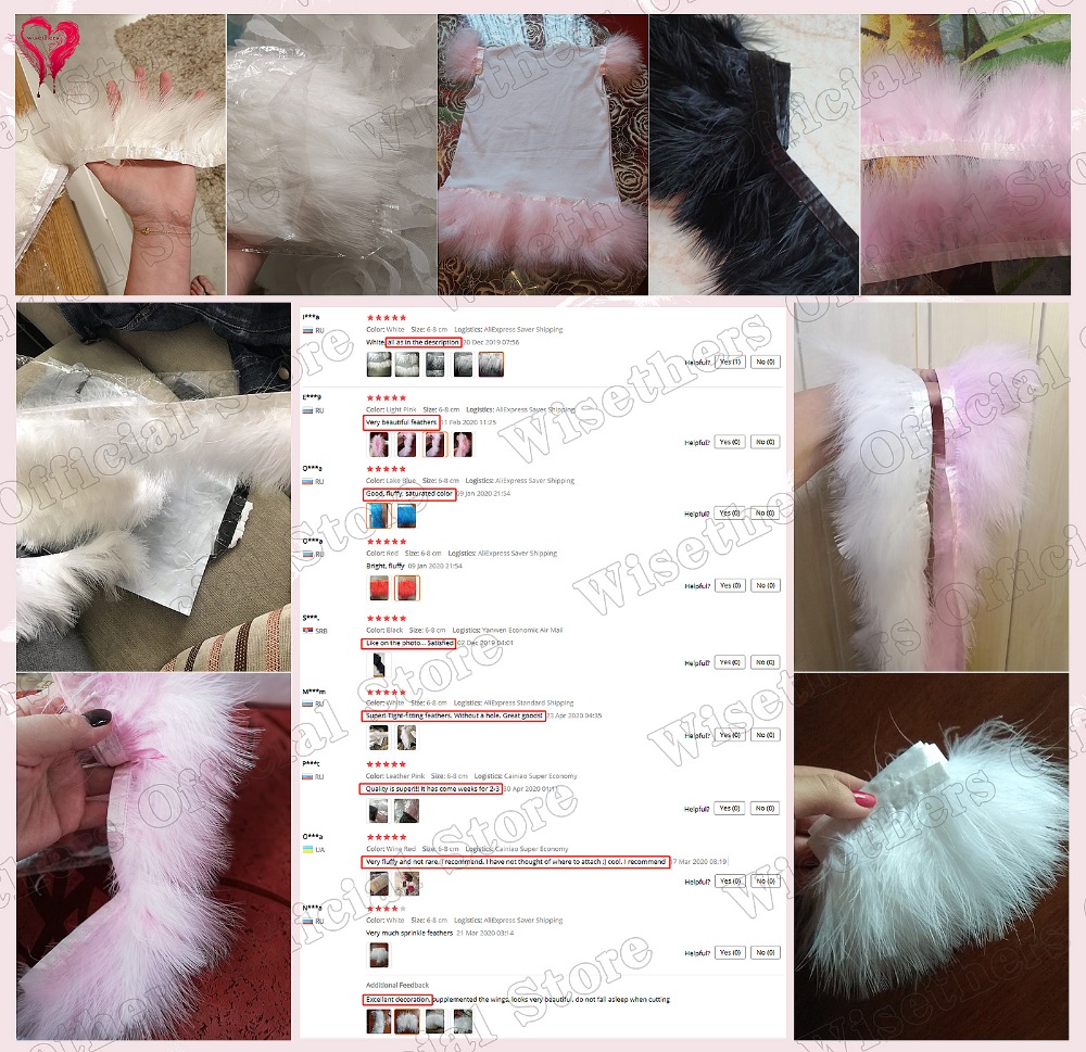 1 metro fantasia morbido soffi - Feather Trim Marabou recensione e prezzo