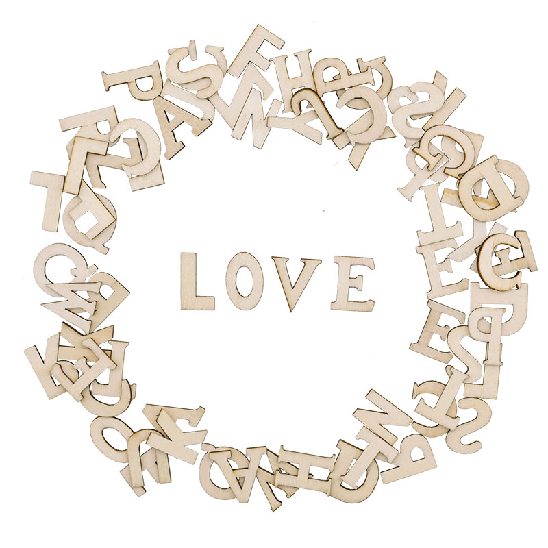 100 pz lettere alfabeto in leg - Craft Embellishments recensione e prezzo