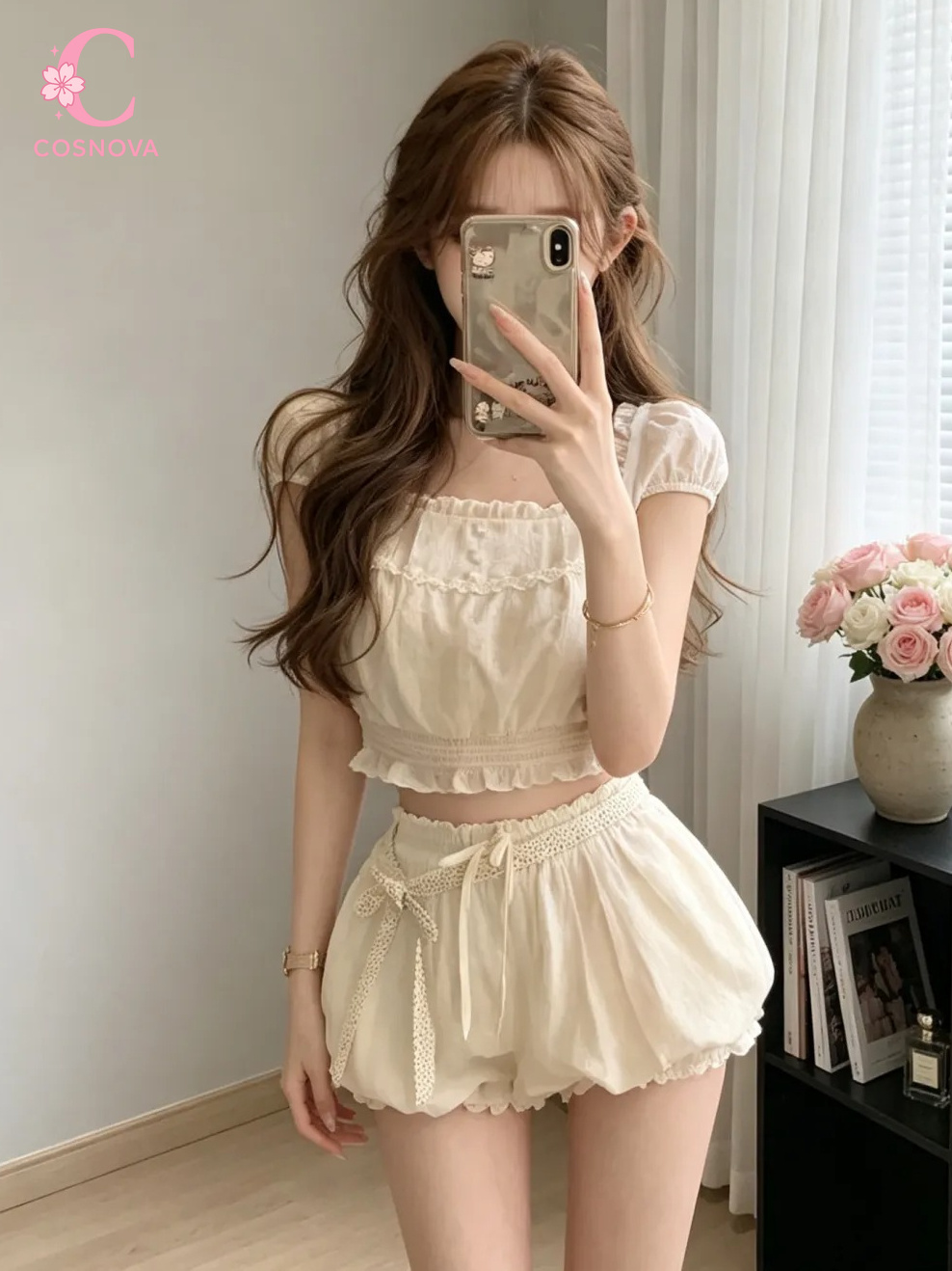 Completo Estivo Coquette Sweet - Elastic Lace Trim recensione e prezzo