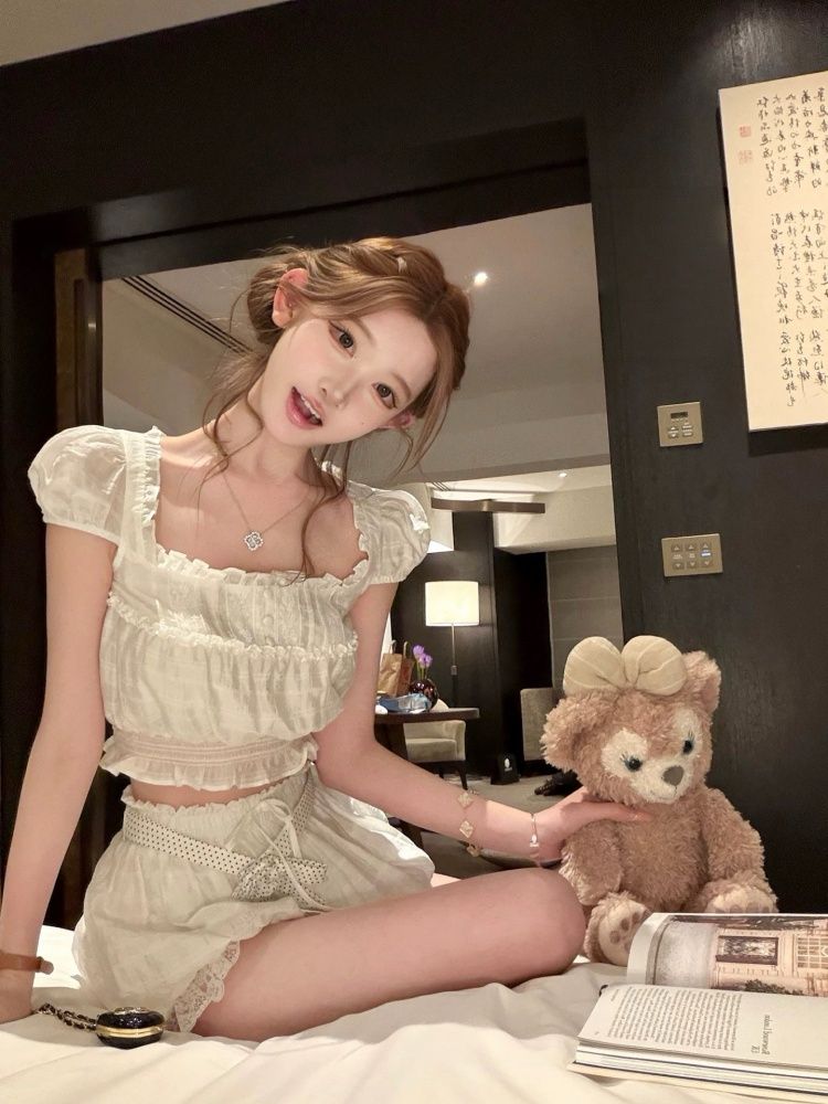 Completo Estivo Coquette Sweet - Elastic Lace Trim recensione e prezzo